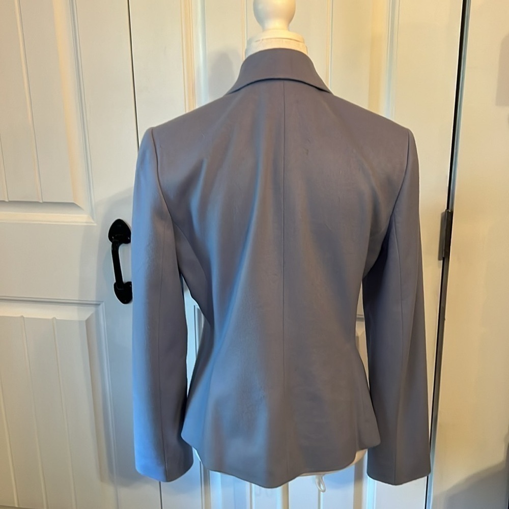 ANN TAYLOR Women’s Cashmere/Wool size 8 Blue Blazer. - Picture 4 of 9
